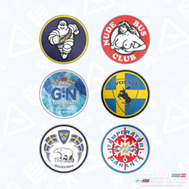 Cabinesticker Set 3 (Michelin | Gin | Sties)