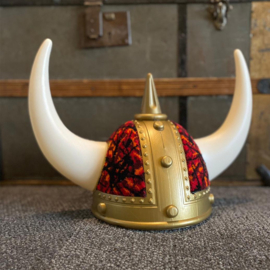 Viking Helm - Deense Pluche (Rood)