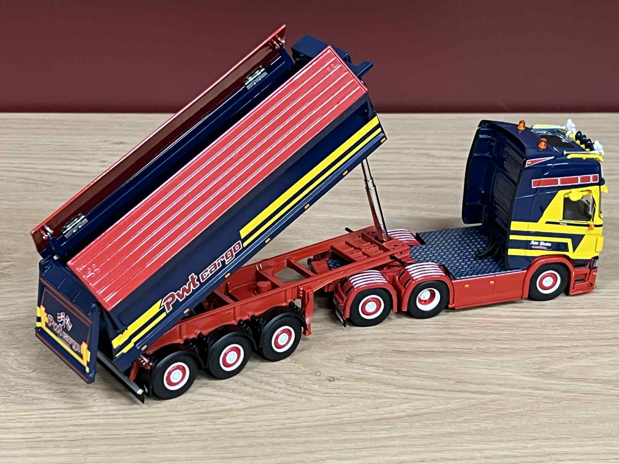 WSI 01-4399 PWT Cargo; SCANIA R HIGHLINE CR20H 6X2 TAG AXLE NON STEERING TIPPER TRAILER - 3 AXLE