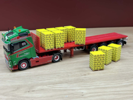 Pallet met Bierkratten (set van 10)   Geel