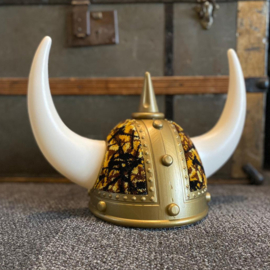 Viking helm - Deense Pluche (Geel)