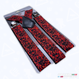 Bretels - Deense Pluche (Rood)