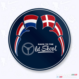 Back to the Oldskool | Vlaggen (NL-DK) - Sticker