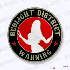 RedLight District Warning - Autocollant