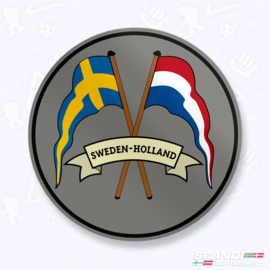 Crossed Flags (Sweden-Holland)