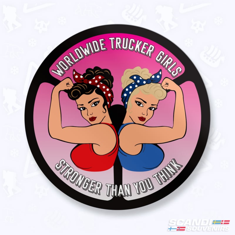 Worldwide Trucker Girls - 3D Sticker
