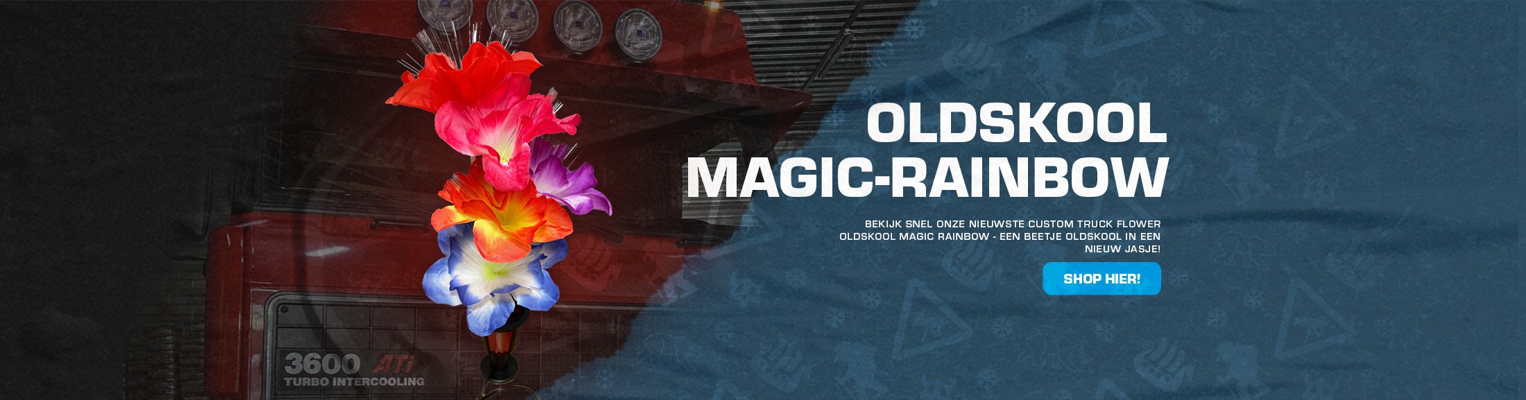 Custom Truck Flower - Oldskool Magic Rainbow