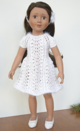 J0002 *White Dress & Headband