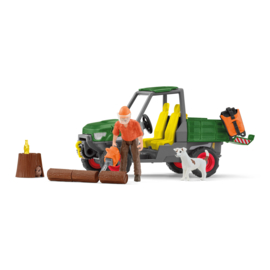 42659 Houtzager met voertuig.