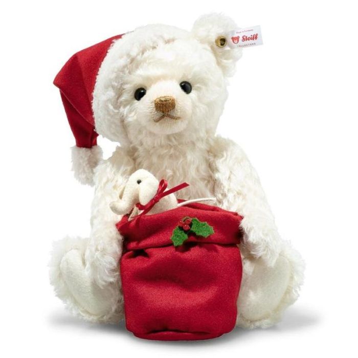 Steiff Santa Teddybeer met licht. (Voorbestelling!)