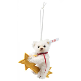 Steiff beer met vallende ster ornament 11 cm. EAN 007248