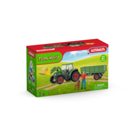 42608 Tractor met Aanhanger. 
