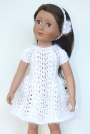 J0002 *White Dress & Headband