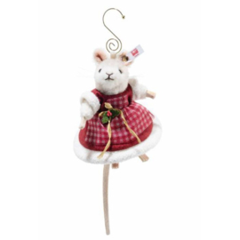 Steiff Mevr. Santa Muis Ornament 11 cm. EAN 007453