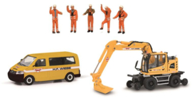 VW T5 + Liebherr A922 + 5 Fig. Wiebe 1:87 MHI (S26714)