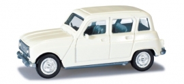 Renault 4 white. 1:87 H020190-002