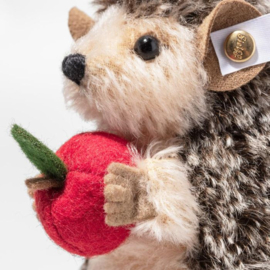 Steiff egel en beertje in kerstmuts 14 cm (voorbestelling)