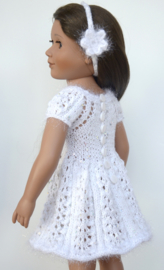 J0002 *White Dress & Headband