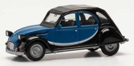 Citroën 2CV blauw/zwart 1:87 (H020817-006)
