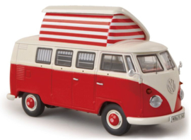 S03779 VW T1b Camper, rood/beige 1:43 