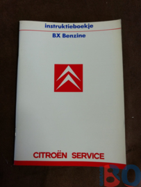 Instructieboekje Citroen BX Benzine 1987 Nieuw