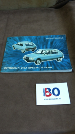 Instructieboekje Citroen Visa Club en Special type 1