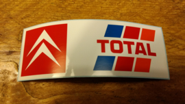 Achterraam sticker Total jaren 80 wit