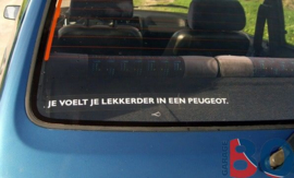 Je voelt je lekkerder in een Peugeot sticker