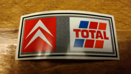 Achterraam sticker Total transparant jaren 90 in kleur