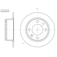 Brake discs rear BX 95661849