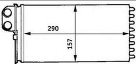 Kachel radiateur 605 / XM 644889