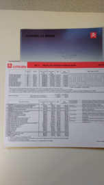 Citroen C5 Break 2001 plus prijslijst