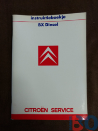 Instructieboekje Citroen BX Diesel 1987 Nieuw