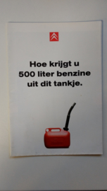 Hoe krijgt u 500 liter benzine in dit tankje