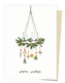 Christmas card | Christmas wreath