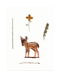 mini card | Deer & branches