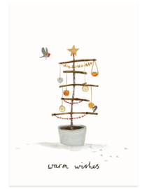 Kerstkaart | vogelfeest