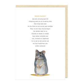 Wenskaart | Hennie hamster