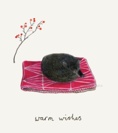 Christmas card | sleeping cat