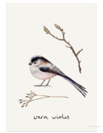 Christmas card | long tailed tit