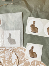 stickers | Jong wild konijn (12 st)