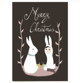 Christmas card 'Christmas rabbit' medium