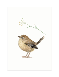 mini kaartjes | Vogels en bloemen (set)