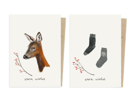 Chrismas card | Female Roe deer