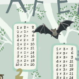 Print multiplication tables | night (mint)