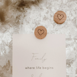 Rond magneetbord 'Little things' - 40 cm