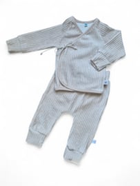 Overslag shirtje Velvet rib Neutral  44-62