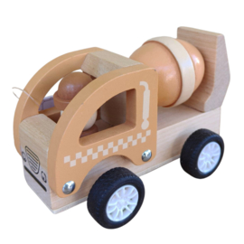 Houten cementwagen