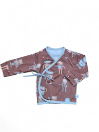 Overslag shirtje Robots 44-62