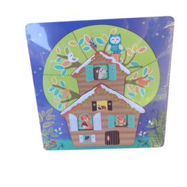 Houten puzzel 3 laags Tree House